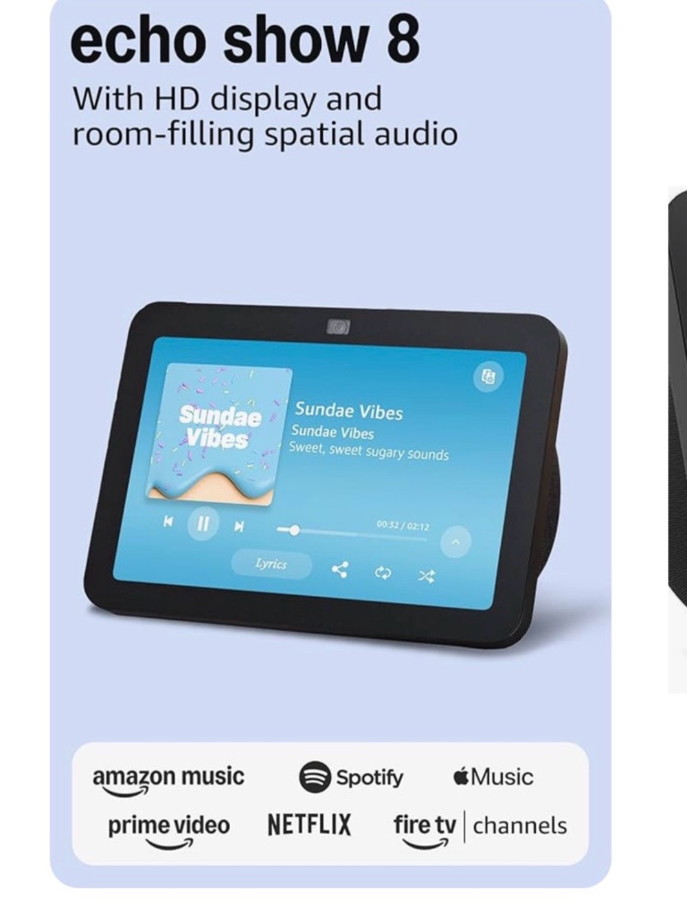 Amazon Echo Show 8 Smart Display - Black